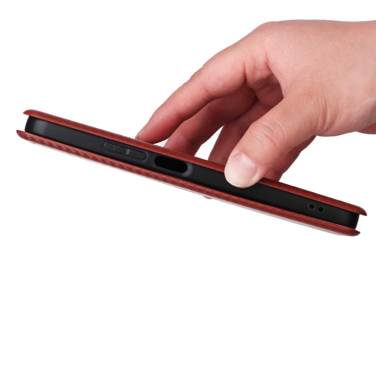 For Realme Note 80 4G Carbon Fiber Texture Flip Leather Phone Case