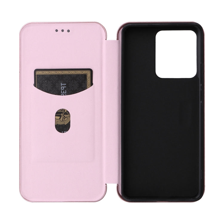 For Motorola Edge 40 Carbon Fiber Texture Flip Leather Phone Case