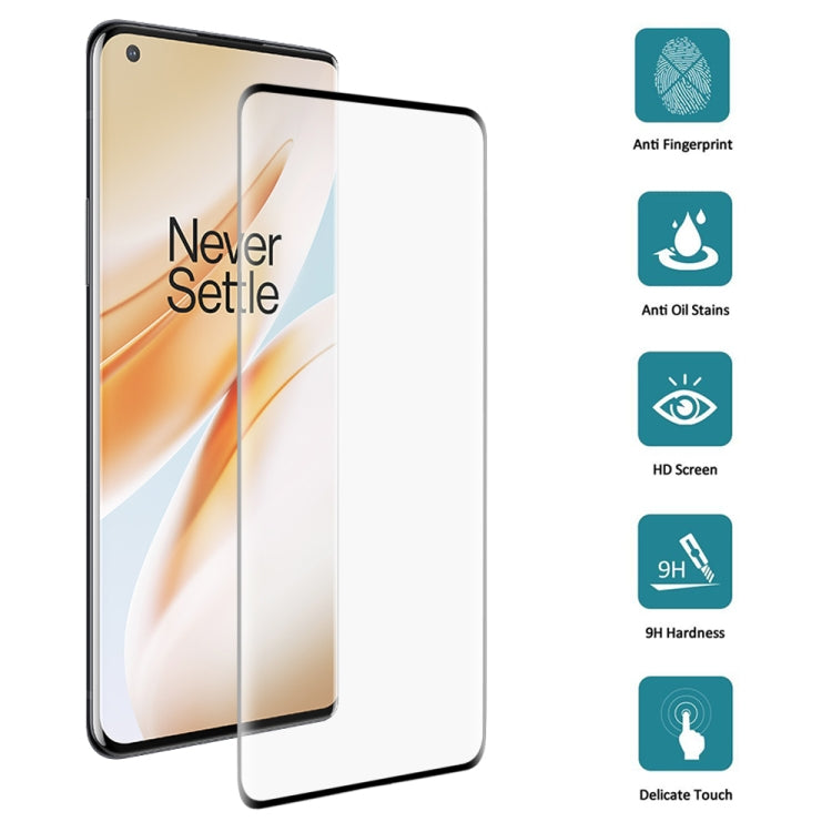 For OnePlus 8 Pro 3D Curved Edge Full Screen Tempered Glass Film