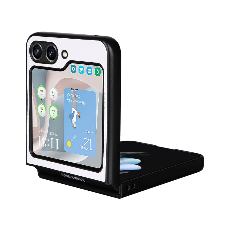 For Samsung Galaxy Z Flip5 5G PU Leather PC Phone Case
