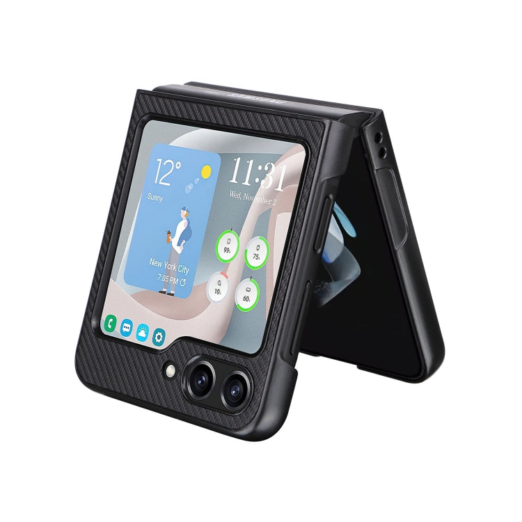 For Samsung Galaxy Z Flip5 5G PU Leather PC Phone Case