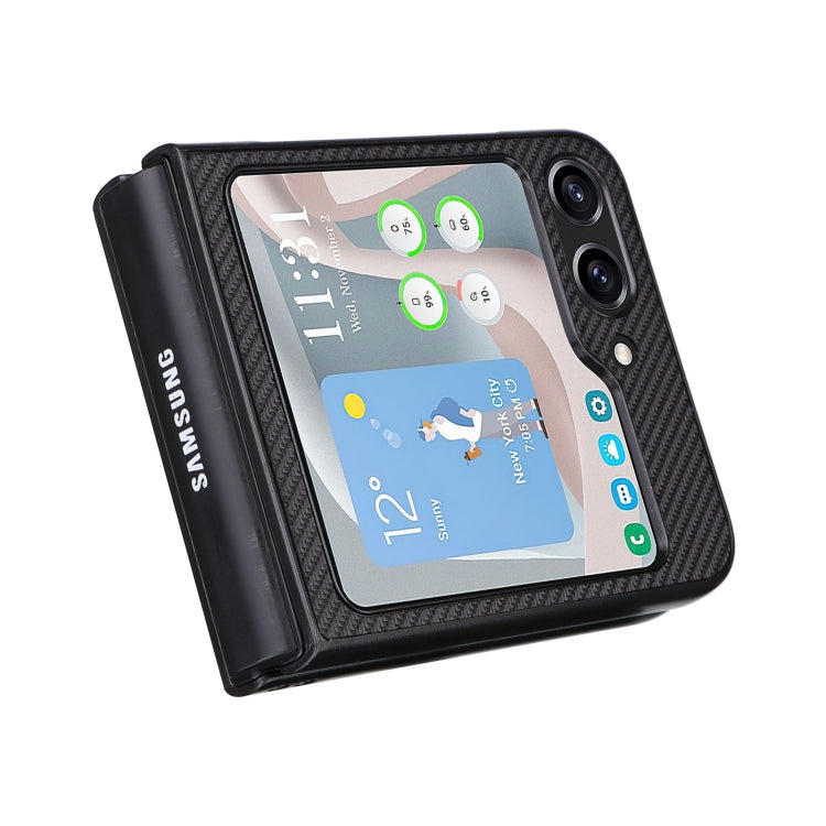For Samsung Galaxy Z Flip5 5G PU Leather PC Phone Case