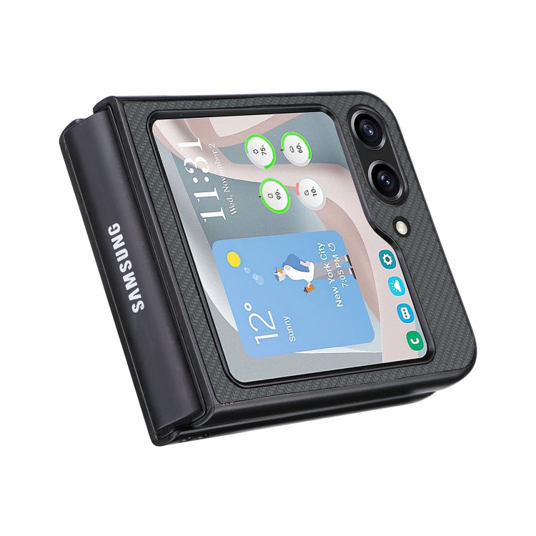 For Samsung Galaxy Z Flip5 5G PU Leather PC Phone Case