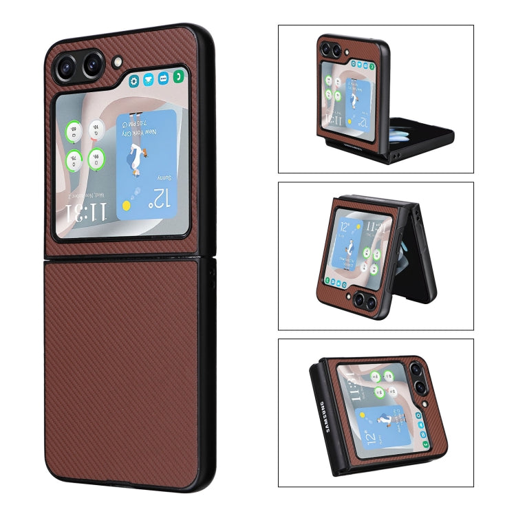 For Samsung Galaxy Z Flip5 5G PU Leather PC Phone Case