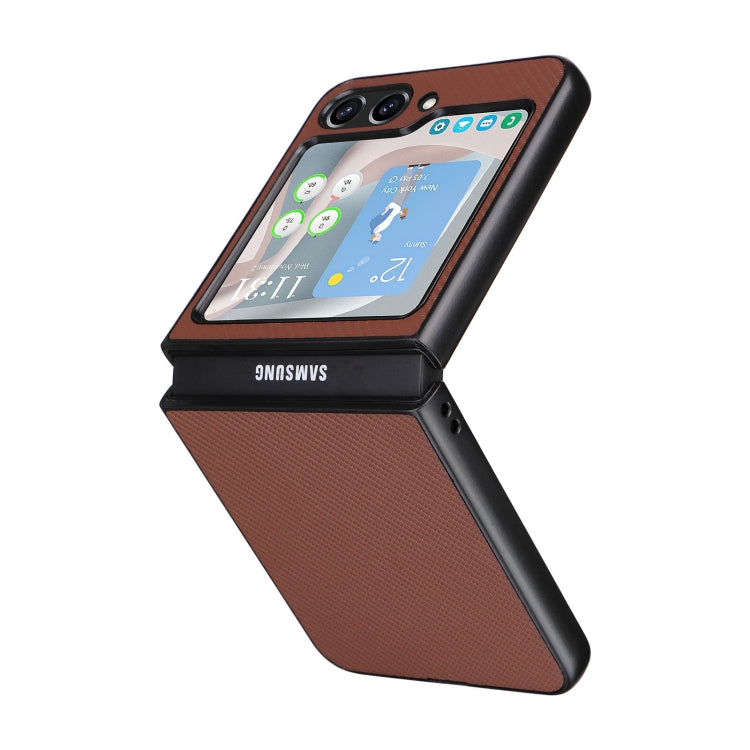 For Samsung Galaxy Z Flip5 5G PU Leather PC Phone Case