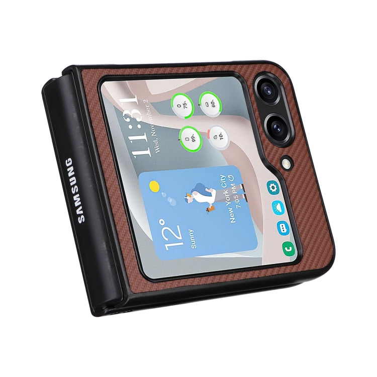 For Samsung Galaxy Z Flip5 5G PU Leather PC Phone Case