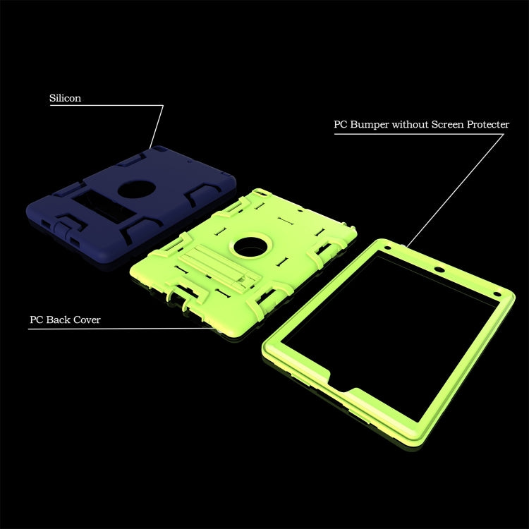 For iPad Air Shockproof PC + Silicone Protective Caseï¼Œwith Holder