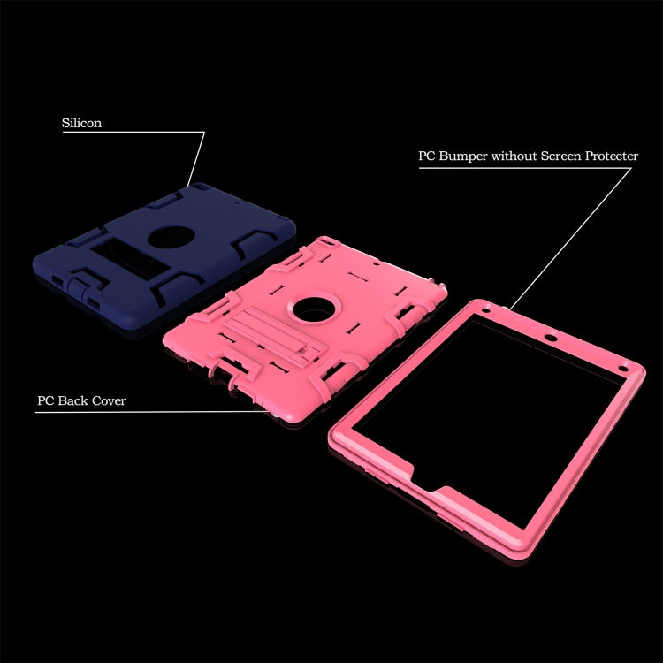 For iPad Air Shockproof PC + Silicone Protective Caseï¼Œwith Holder