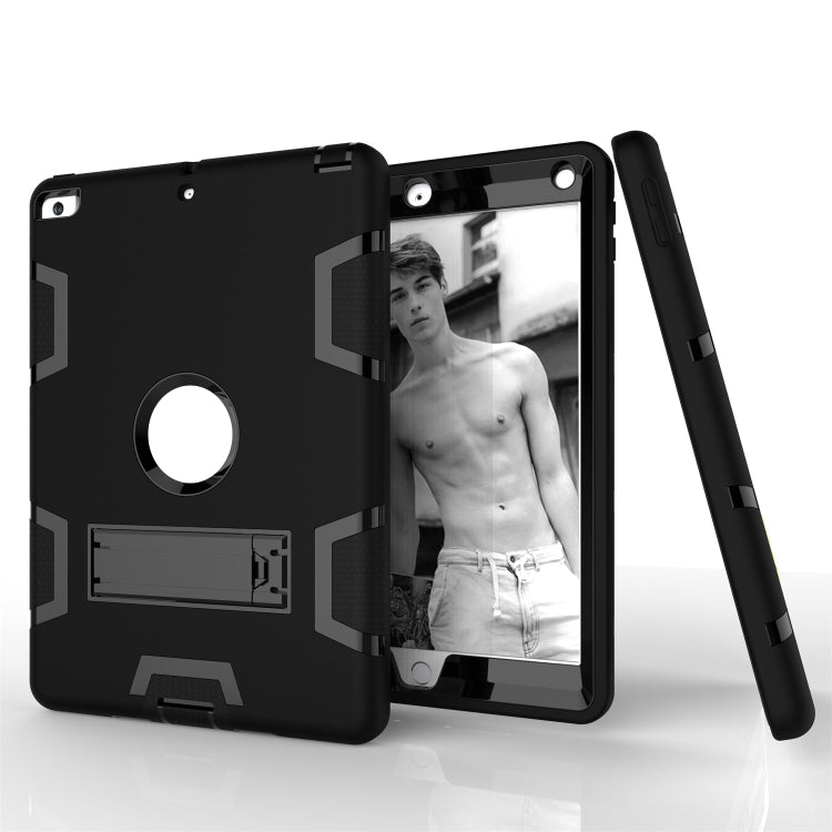 For iPad Air Shockproof PC + Silicone Protective Caseï¼Œwith Holder