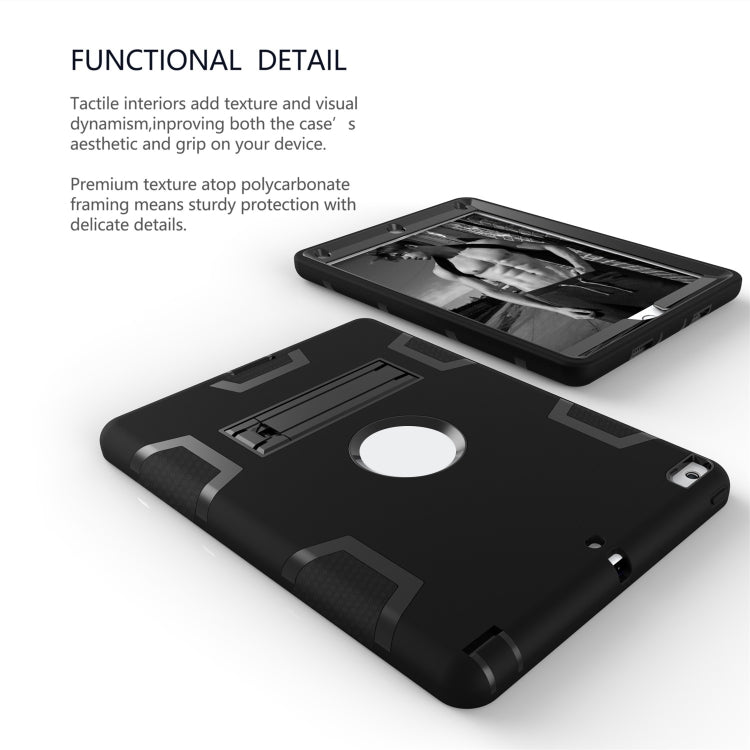 For iPad Air Shockproof PC + Silicone Protective Caseï¼Œwith Holder