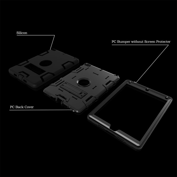 For iPad Air Shockproof PC + Silicone Protective Caseï¼Œwith Holder