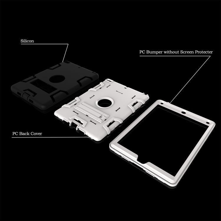 For iPad Air Shockproof PC + Silicone Protective Caseï¼Œwith Holder