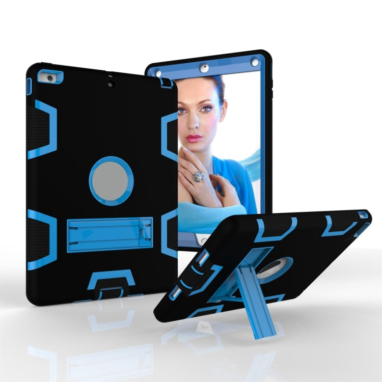 For iPad Air Shockproof PC + Silicone Protective Caseï¼Œwith Holder