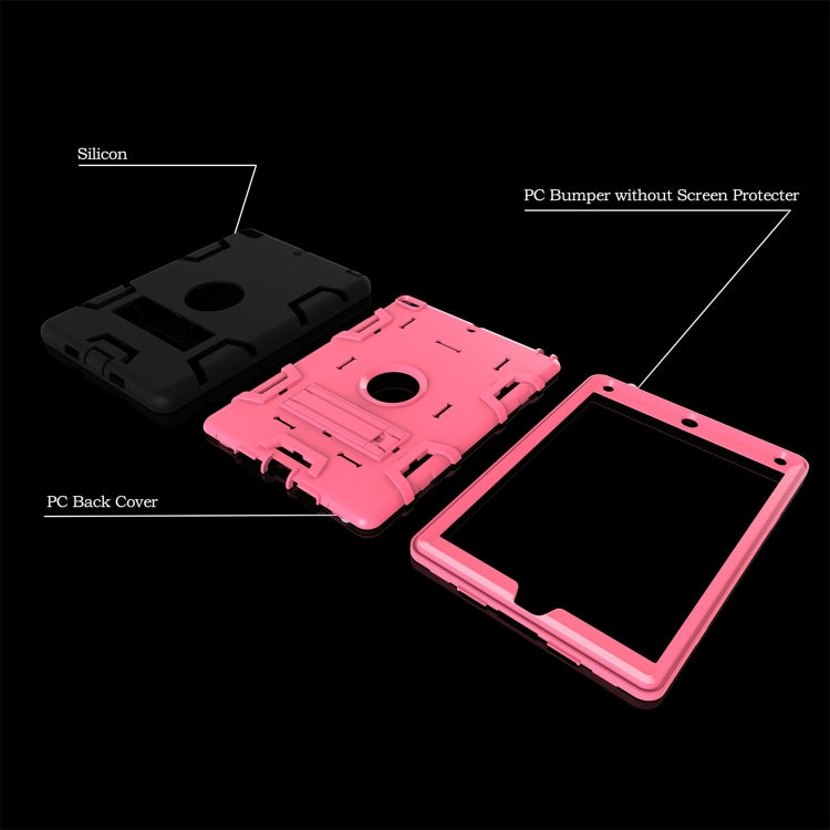 For iPad Air Shockproof PC + Silicone Protective Caseï¼Œwith Holder