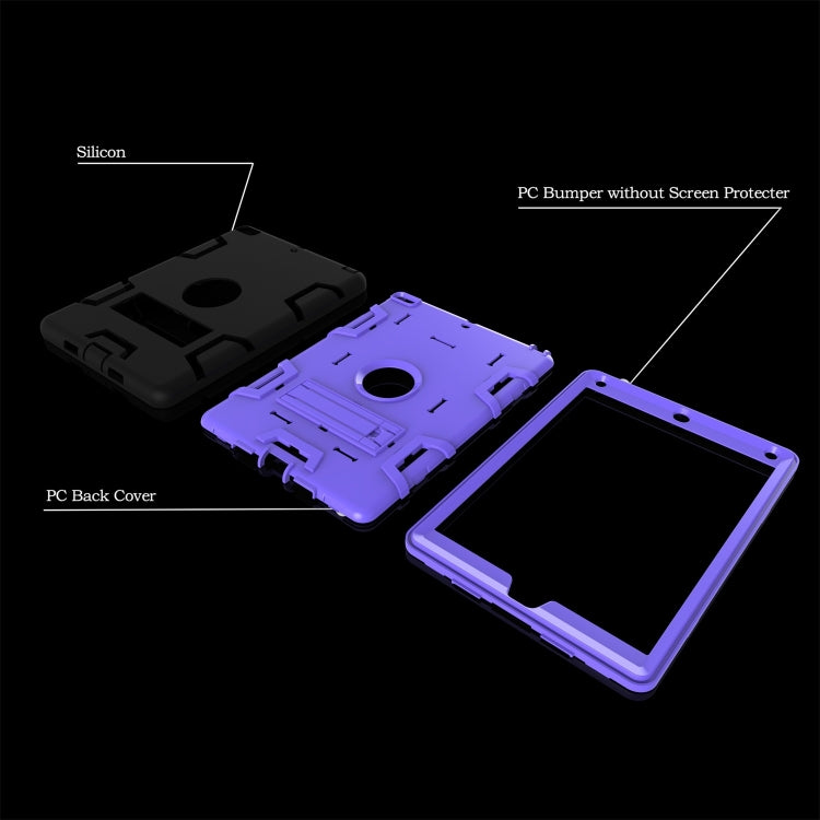 For iPad Air Shockproof PC + Silicone Protective Caseï¼Œwith Holder