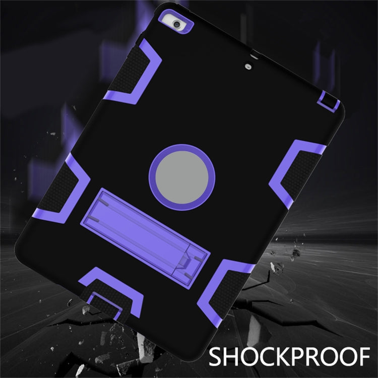 For iPad Air Shockproof PC + Silicone Protective Caseï¼Œwith Holder