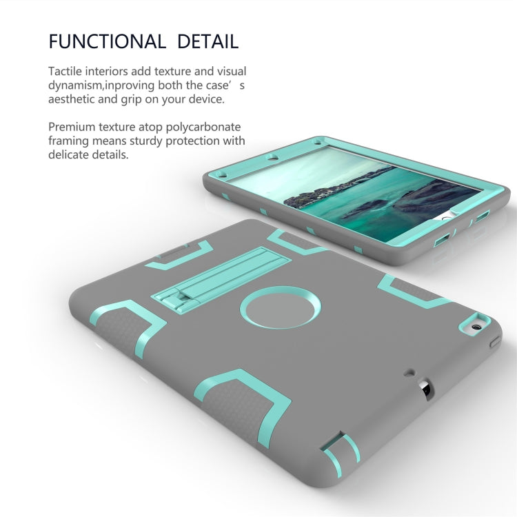 For iPad Air Shockproof PC + Silicone Protective Caseï¼Œwith Holder