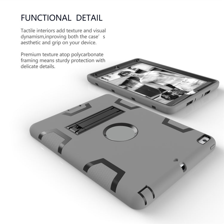 For iPad Air Shockproof PC + Silicone Protective Caseï¼Œwith Holder