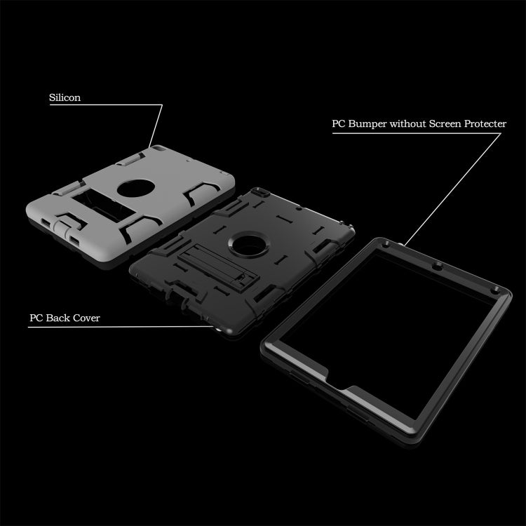 For iPad Air Shockproof PC + Silicone Protective Caseï¼Œwith Holder