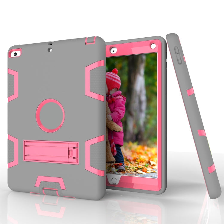 For iPad Air Shockproof PC + Silicone Protective Caseï¼Œwith Holder
