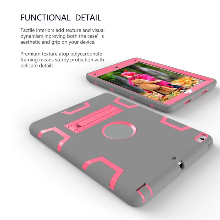 For iPad Air Shockproof PC + Silicone Protective Caseï¼Œwith Holder