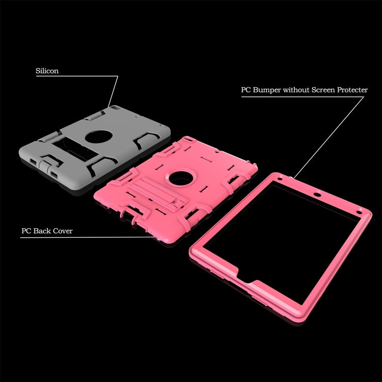 For iPad Air Shockproof PC + Silicone Protective Caseï¼Œwith Holder