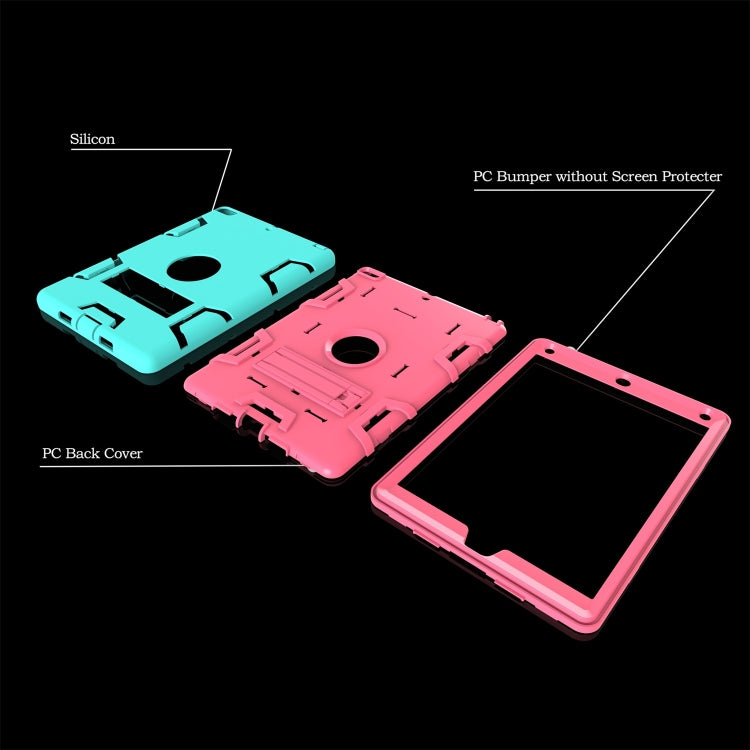 For iPad Air Shockproof PC + Silicone Protective Caseï¼Œwith Holder