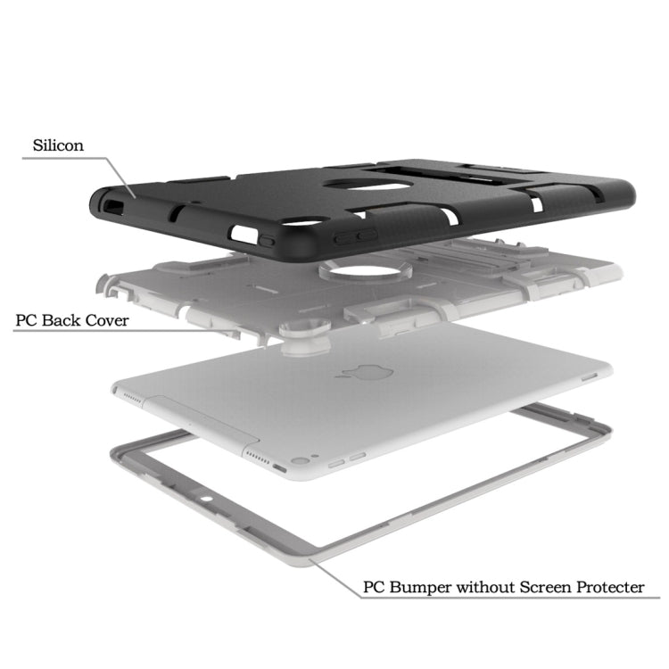 For iPad Pro 10.5 inch (2017) Shockproof PC + Silicone Protective Caseï¼Œwith Holder