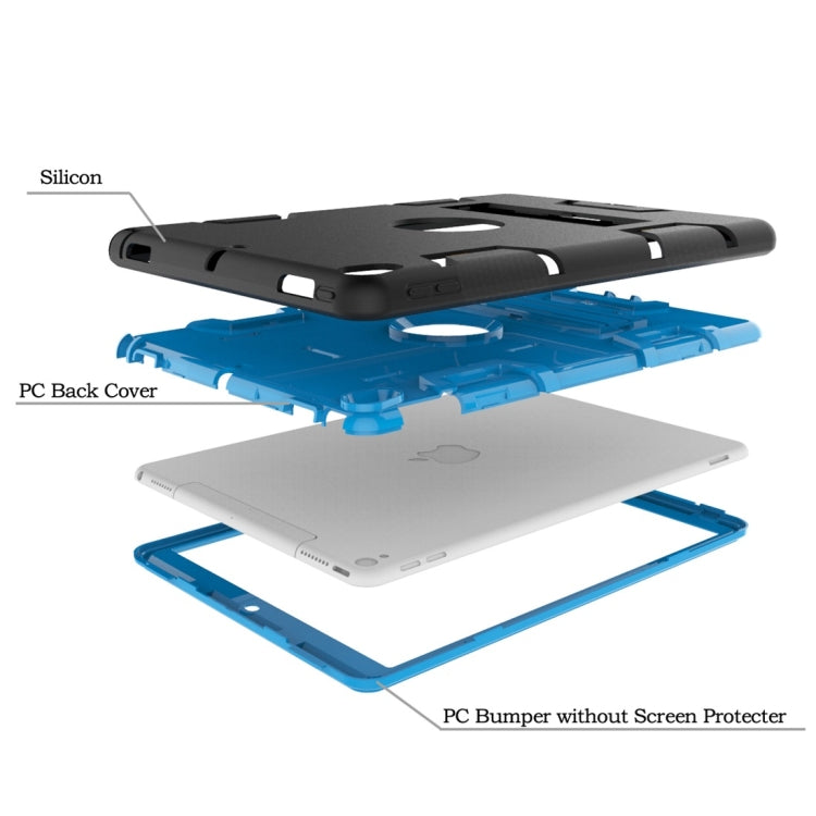 For iPad Pro 10.5 inch (2017) Shockproof PC + Silicone Protective Caseï¼Œwith Holder