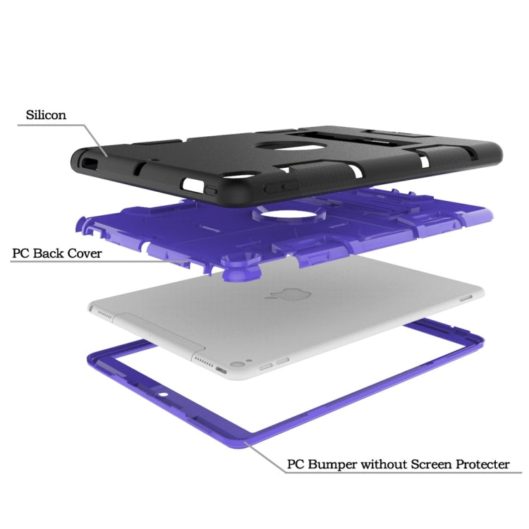 For iPad Pro 10.5 inch (2017) Shockproof PC + Silicone Protective Caseï¼Œwith Holder