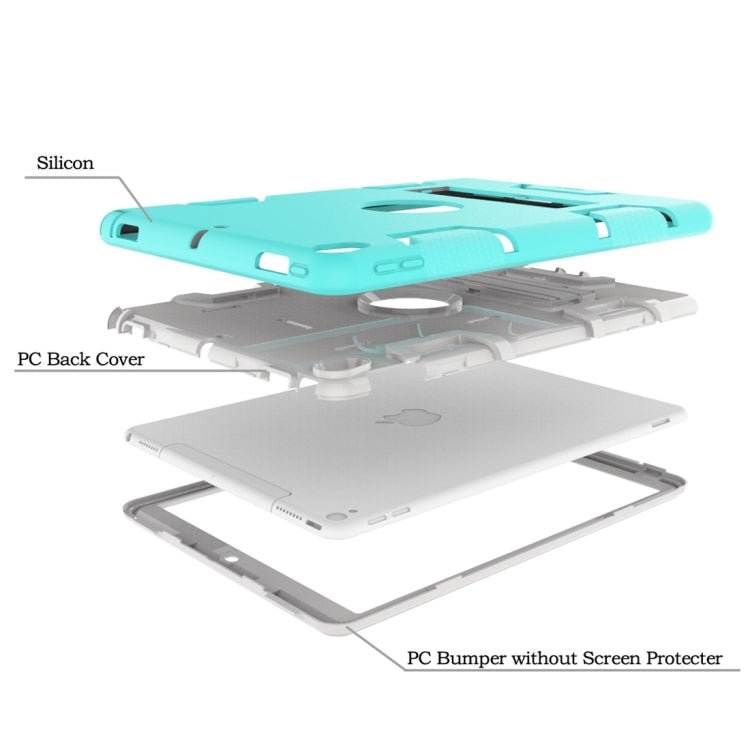 For iPad Pro 10.5 inch (2017) Shockproof PC + Silicone Protective Caseï¼Œwith Holder
