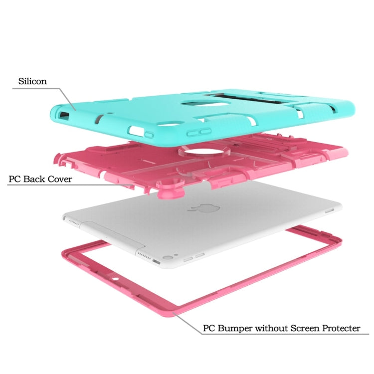 For iPad Pro 10.5 inch (2017) Shockproof PC + Silicone Protective Caseï¼Œwith Holder