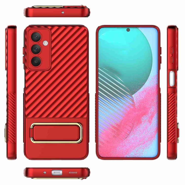 For Samsung Galaxy M54 5G Wavy Textured Phone Case