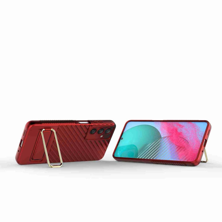 For Samsung Galaxy M54 5G Wavy Textured Phone Case