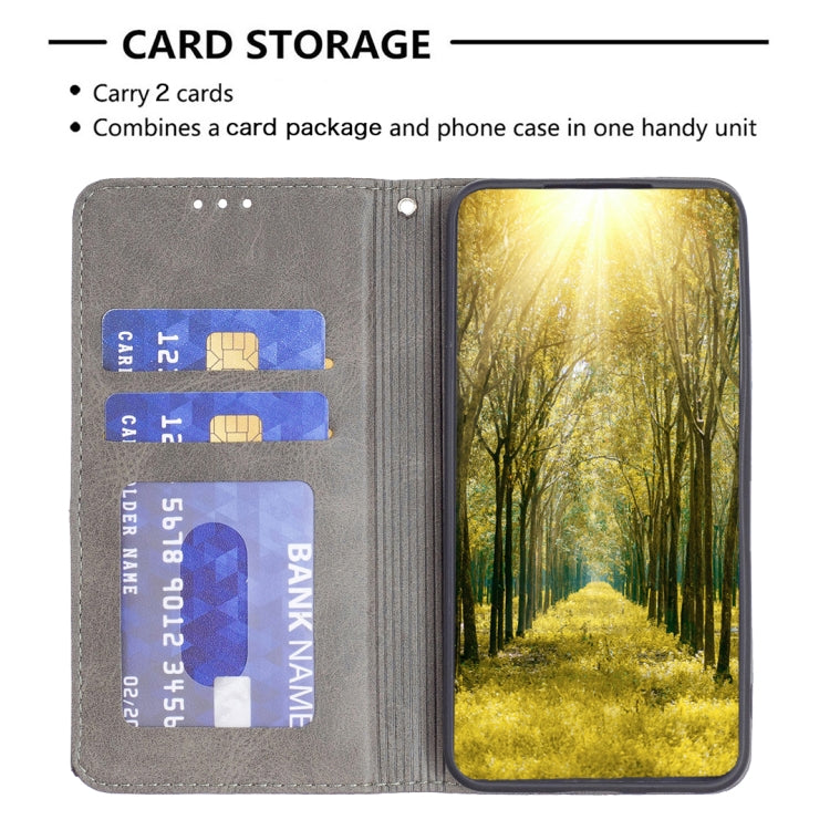 For iPhone 16 Pro Rhombus Texture Magnetic Leather Phone Case
