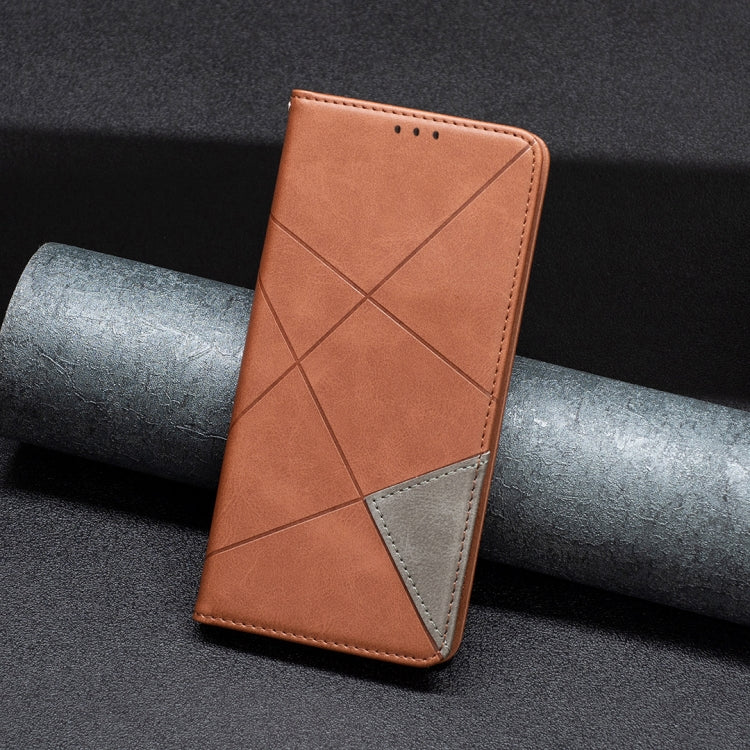 For iPhone 16 Pro Max Rhombus Texture Magnetic Leather Phone Case