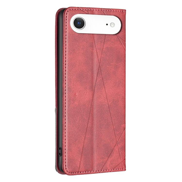 For iPhone Air Rhombus Texture Magnetic Leather Phone Case