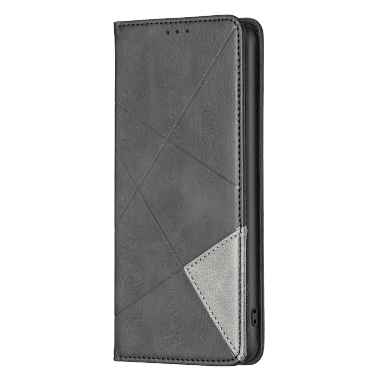 For iPhone Air Rhombus Texture Magnetic Leather Phone Case