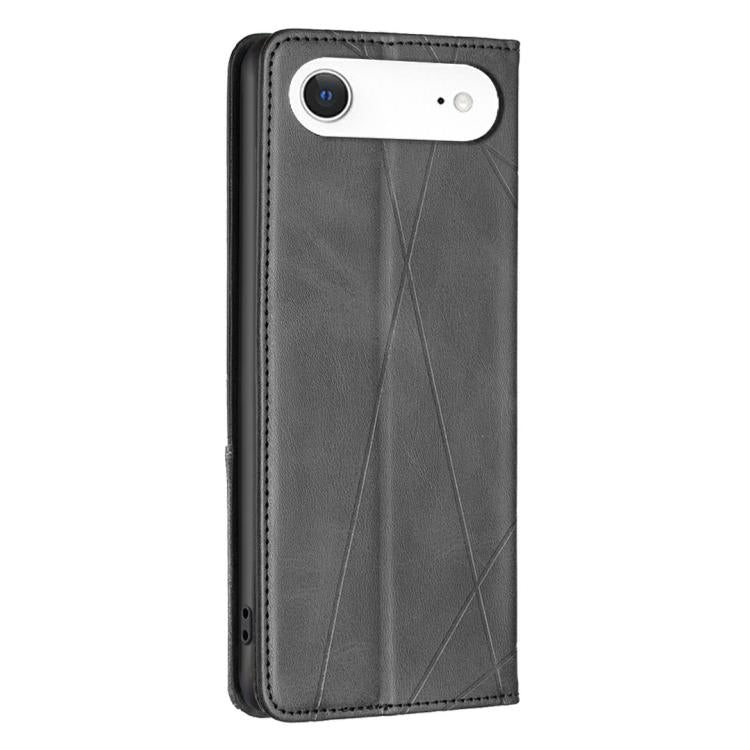 For iPhone Air Rhombus Texture Magnetic Leather Phone Case