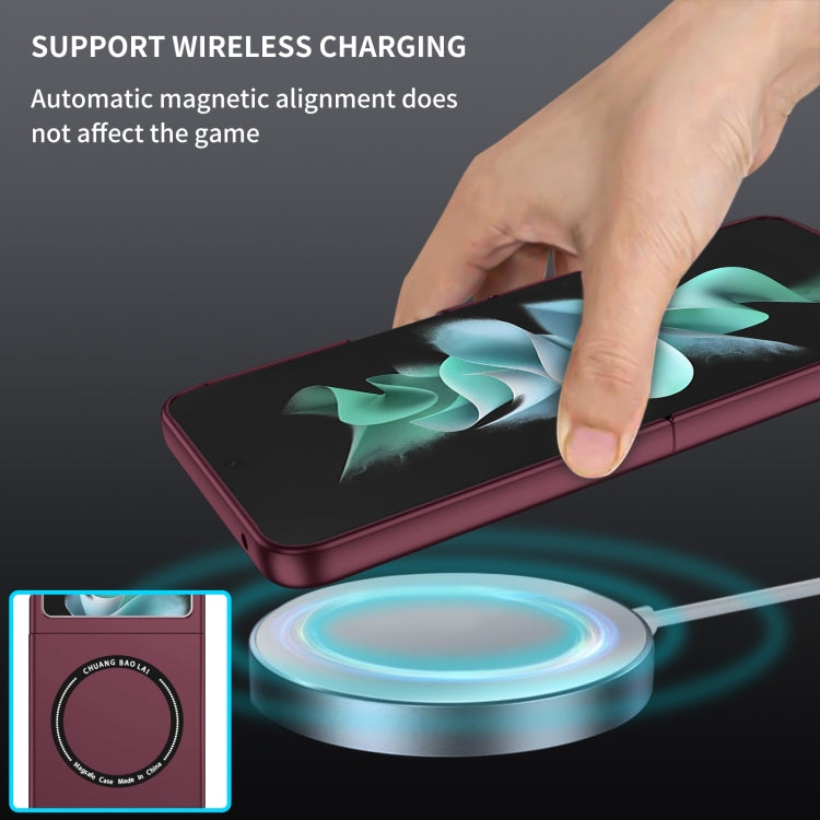 For Samsung Galaxy Z Flip7 FE / Flip6 Magsafe Magnetic Folding PC Phone Case