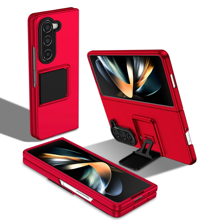 For Samsung Galaxy Z Fold5 Three-dimensional Folding Holder PC Phone Case