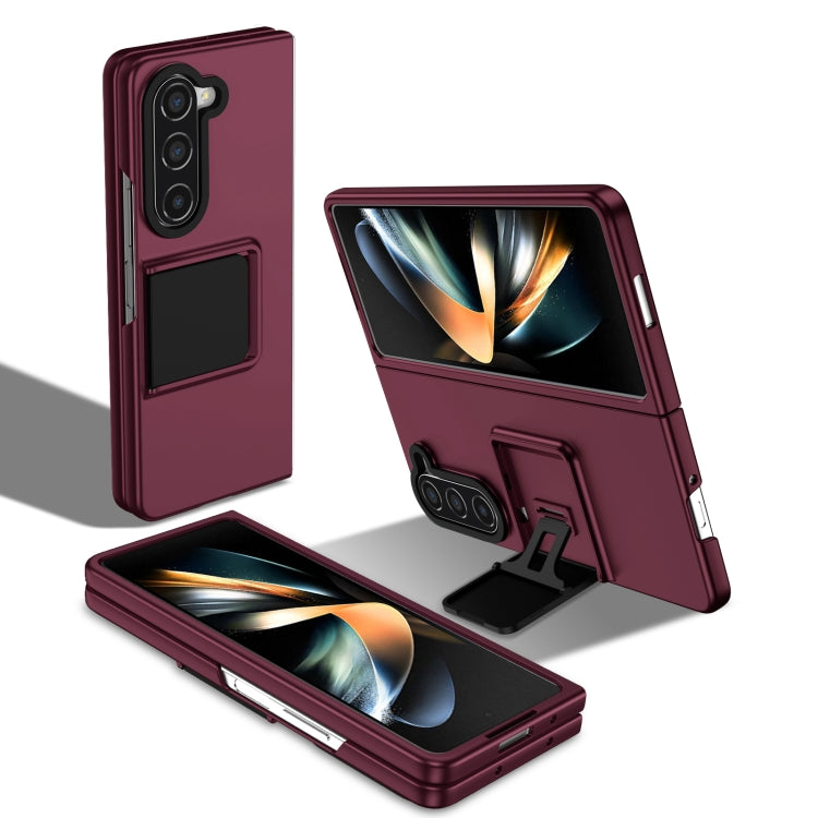 For Samsung Galaxy Z Fold5 Three-dimensional Folding Holder PC Phone Case