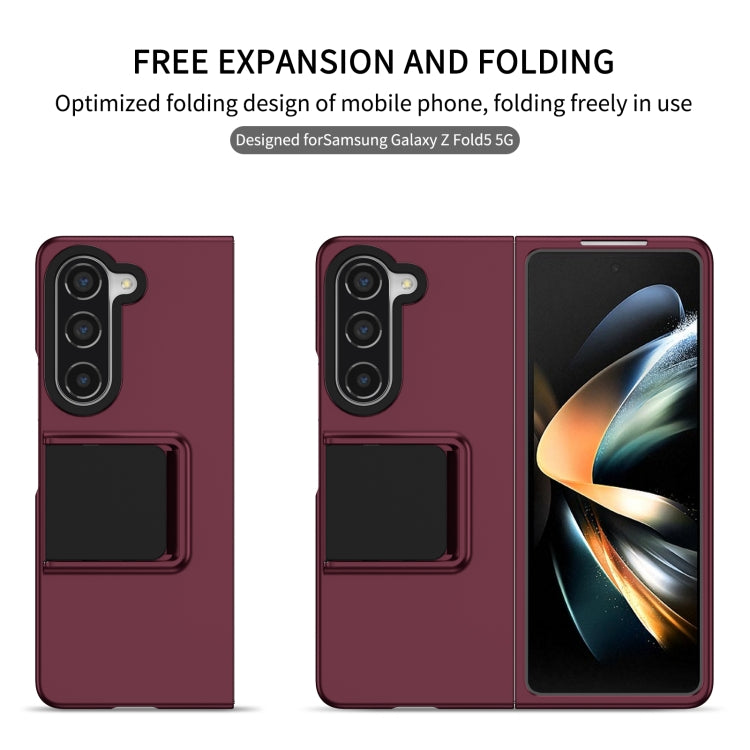 For Samsung Galaxy Z Fold5 Three-dimensional Folding Holder PC Phone Case