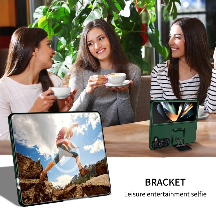 For Samsung Galaxy Z Fold5 Three-dimensional Folding Holder PC Phone Case