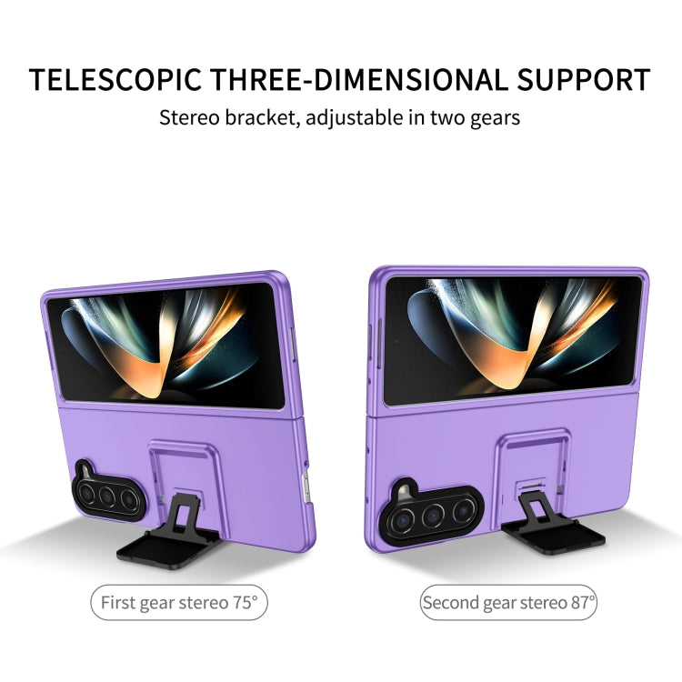 For Samsung Galaxy Z Fold5 Three-dimensional Folding Holder PC Phone Case