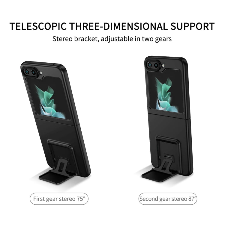 For Samsung Galaxy Z Flip5 5G Three-dimensional Folding Holder PC Phone Case