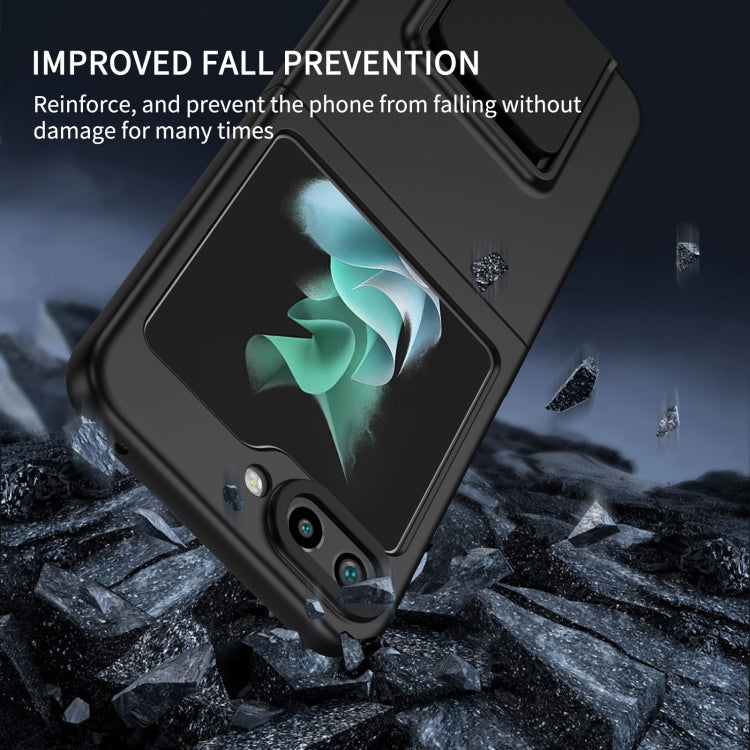 For Samsung Galaxy Z Flip5 5G Three-dimensional Folding Holder PC Phone Case