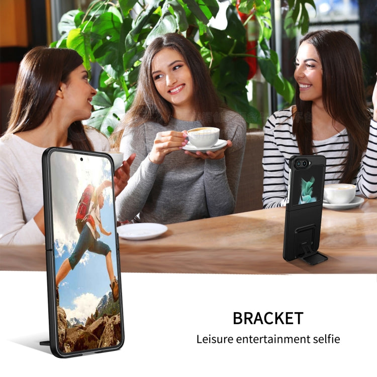 For Samsung Galaxy Z Flip5 5G Three-dimensional Folding Holder PC Phone Case