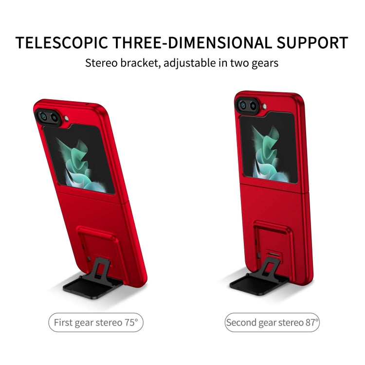 For Samsung Galaxy Z Flip5 5G Three-dimensional Folding Holder PC Phone Case