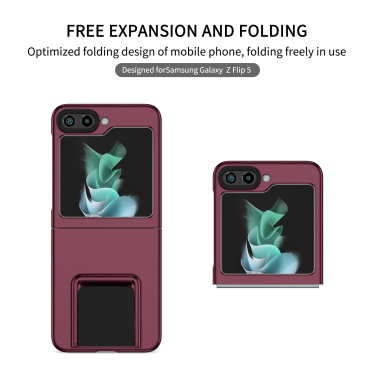 For Samsung Galaxy Z Flip5 5G Three-dimensional Folding Holder PC Phone Case